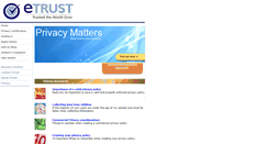 Desktop Screenshot of etrust.org